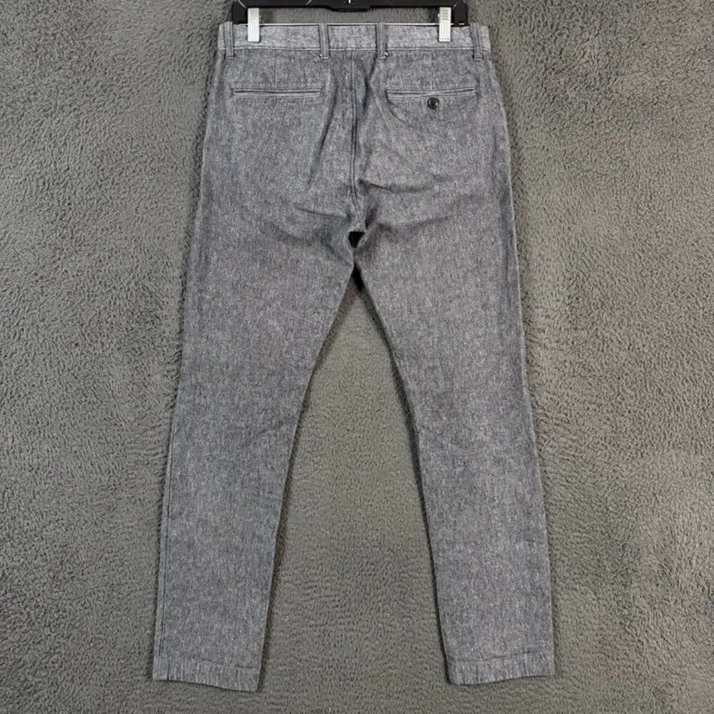 J Crew Pants Mens 30x32 Gray 484 Slim Fit Brushed Cotton Stretch Chino Preppy